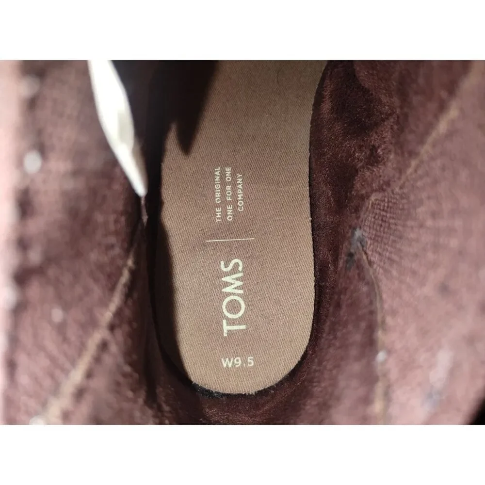 TOMS Women's Burnt Henna Leather Esme Bootie (Size 9.5)